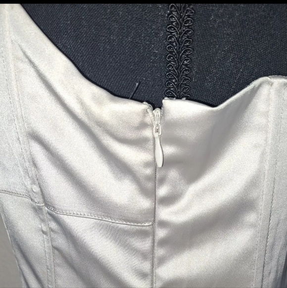 Black Women Size Small Cream Sequin Formal Cocktail Party Dress B25#17 - Picture 4 of 10